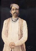 Ghasiram Hardev Sharma Tilakayat Govardhanlalji,Head of Priests in the Haveli of Shri Nathji at Nathdwara,Rajasthan china oil painting reproduction